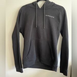 ALPHALETE- pullover hoodie black size medium